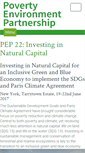 Mobile Screenshot of povertyenvironment.net
