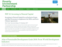 Tablet Screenshot of povertyenvironment.net